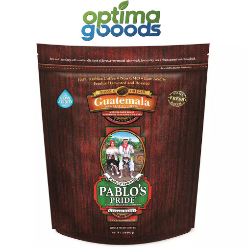 Pablo’s Pride Guatemala Whole Bean Coffee 32 oz – Medium-Dark Roast Gourmet.