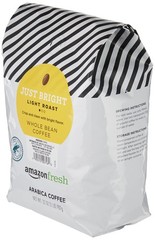 Amazon Fresh, Just Bright Whole Bean Coffee Light Roast, 32 Ounce (Pack of 1)