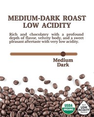 Subtle Earth Organic Coffee – Medium-Dark Roast – Whole Bean Coffee 100% Arabica