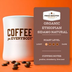 , Organic Ethiopian Sidamo Natural | USDA Organic, 100% Single Origin, Kosher…