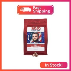 Rojo Elephant J.D.’s Java Delight Handcrafted Ground Coffee, 100% Arabica Beans,
