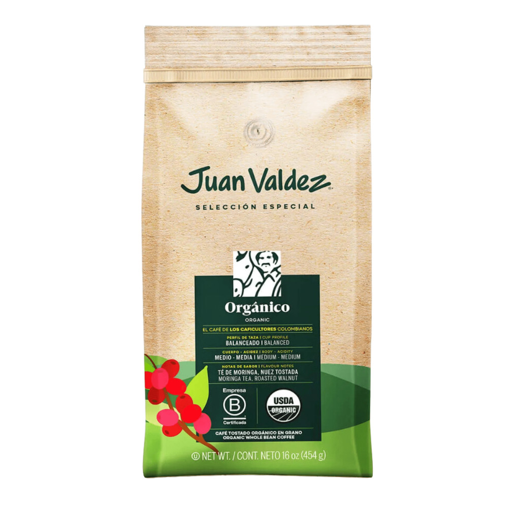 Juan Valdez Coffee Organic Gourmet Medium Roast Ground & Beans Colombian Coffee