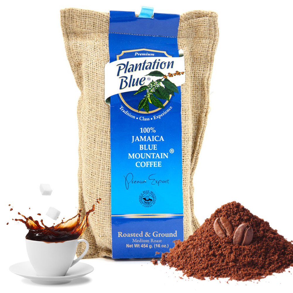 Plantation Blue® Jamaica Blue Mountain Coffee (16 oz – roasted and ground)