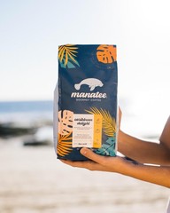 Manatee Gourmet Coffee, Whole Bean, Medium Roast, Caribbean Delight, 2 lb Bag…