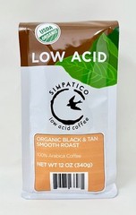 Simpatico Organic Low Acid: Black & Tan Smooth Roast – Whole Bean