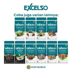 EXCELSO Indonesia Coffee Kalosi Toraja 200g Pack of 4 Whole Beans or Ground