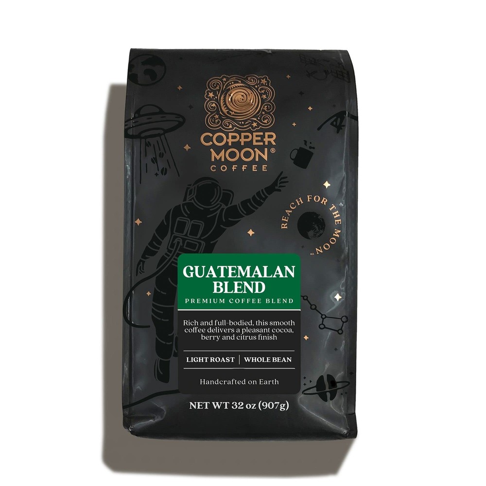 Copper Moon Guatemalan Blend Whole Bean Coffee 32 Ounce Premium Quality