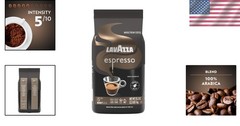 Exceptional 2.2 lb Whole Bean Espresso – 100% Arabica, Medium Roast Flavors