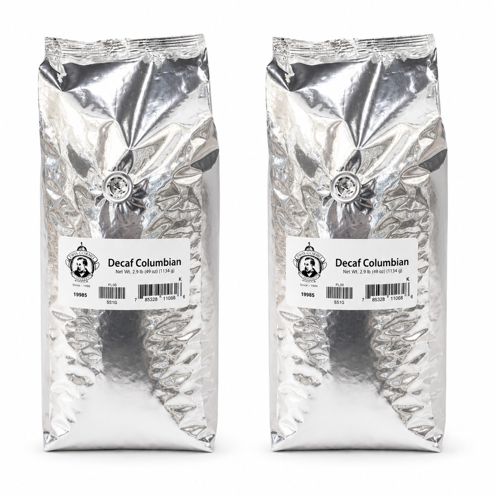 Pear’s Columbian Decaffeinated Whole Bean Coffee | Pack of 2 | 2.5 lb | Brenmar