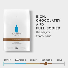 Blue Bottle Organic Dark Roast Espresso Coffee – 12oz Bags (Pack of 6)