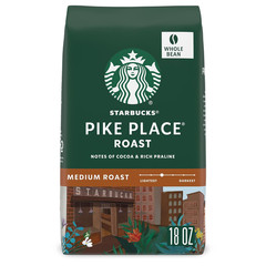 Starbucks Whole Coffee Beans, Medium Roast Hot or Iced Coffee, Breakfast Blend,