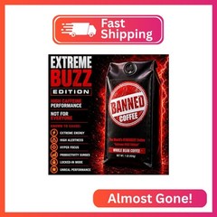 Whole Bean Coffee | Strong Coffee | High Caffeine | Dark Roast | 16 oz