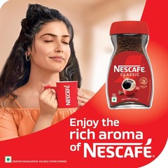 NESCAFE Classic Instant Coffee Powder-100% Pure Coffee | 90g Jar