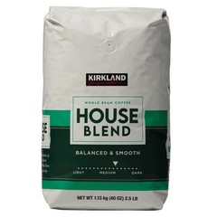 Kirkland Signature Balanced and Smooth House Blend Whole Bean Coffee, Medium