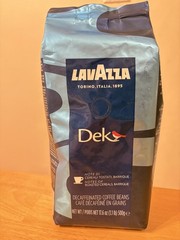 Lavazza Dek Filtro Decaf Whole Bean Filter Coffee 1.1 lb. 500g barrique exp 4/27