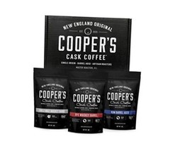Bourbon Barrel Aged Coffee Set, Single Origin 4 Ounce (Pack of 3) Whole Bean