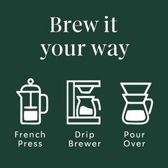 Dark Roast Whole Coffee Beans, Single-Origin Sumatra, 6x12oz Bags, Hot/Iced Brew