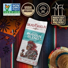 Organic Coffee 2lb Mayan Blend Medium Roast Whole Bean Coffee Specialty Grad…