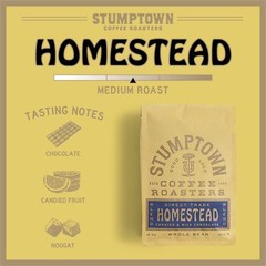 Stumptown Homestead Blend Whole Bean Coffee 12 Ounce Light and Balanced Brew
