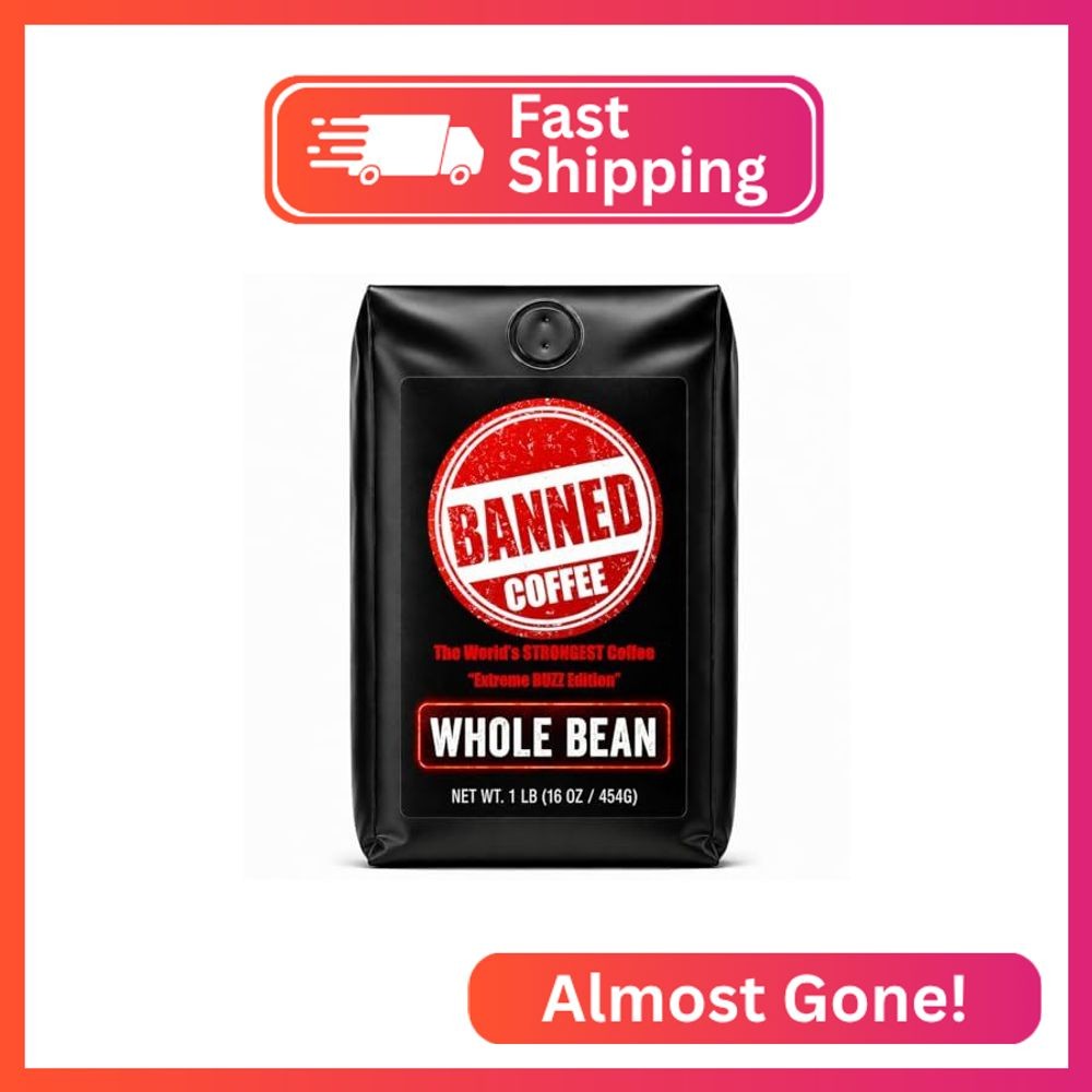 Whole Bean Coffee | Strong Coffee | High Caffeine | Dark Roast | 16 oz