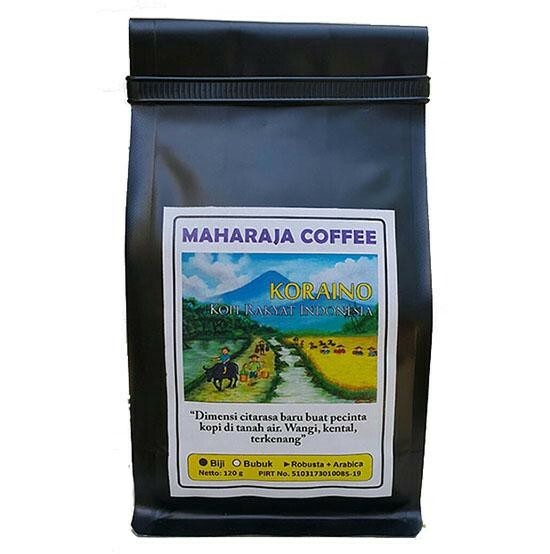 Fresh Roast Koraino Maharaja Coffee Sangrai Robusta 120g Indonesian Products