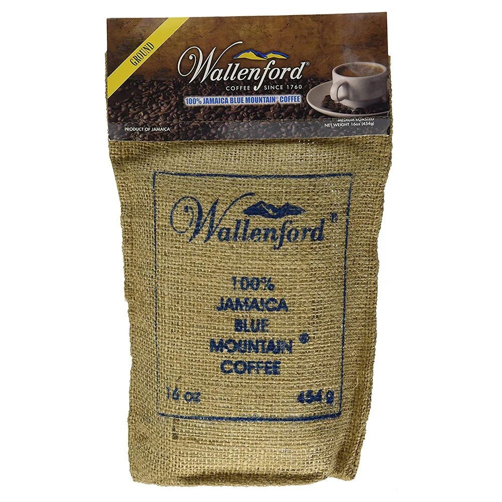 Wallenford’s 100% Jamaica Blue Mountain Roasted & Ground Coffee – 16oz