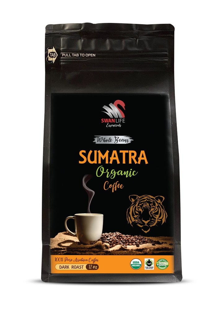 Ethically sourced coffee – SUMATRA ORGANIC COFFEE WHOLE BEANS – Fresh roast 1P