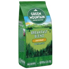 Green Mountain Coffee Roasters Breakfast Blend, 18 Ounce (Pack of 1), Black