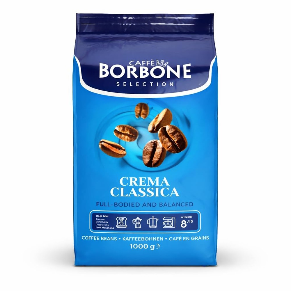 Crema Classica Whole Bean Coffee, Arabica and Robusta Blend, Medium Roast, 2….