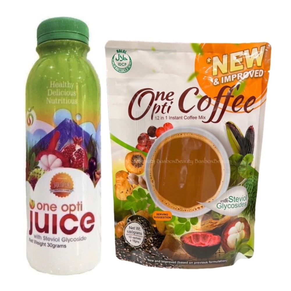 One Opti JUICE & SUPER COFFEE 12in1 Organic Coffee, Energy Booster
