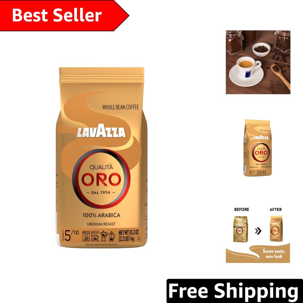 Lavazza Qualita Oro Whole Beans, 2.2 lb Bag – Kosher Certified Coffee Experience