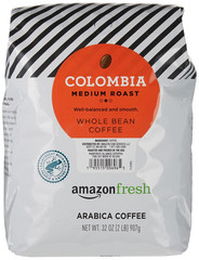 , Colombia Whole Bean Coffee Medium Roast, 32 Oz