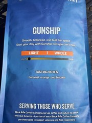Black Rifle Coffee Co Gunship Light Roast Whole Bean 5lbs & GRINDER G25