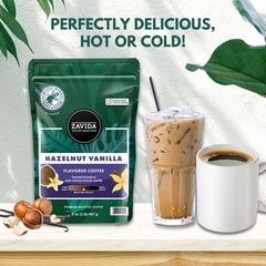Zavida Coffee Whole Bean Coffee, Hazelnut Vanilla (32 oz.) Great Price