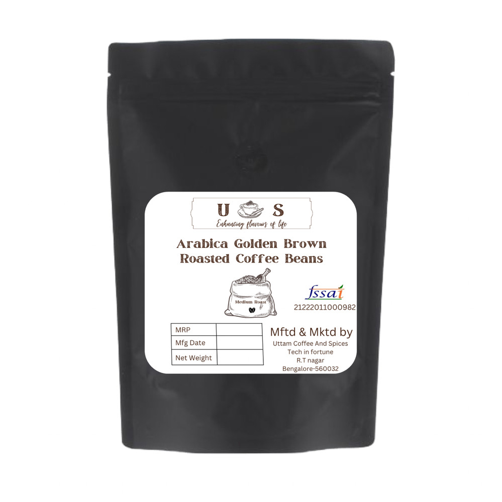 Arabica Golden Brown Roast Roasted coffee beans 500gms.