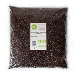 Fair Trade Organic Nicaragua Segovia Dark Roast Whole Bean Coffee USDA Organic