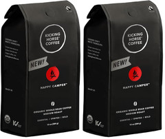 Happy Camper Whole Bean Coffee, 10 Ounce – Certified Organic, Fairtrade, Kosher
