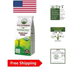 High Altitude Organic Coffee – Fair Trade, Low Acid Medium Roast Bag 12 oz