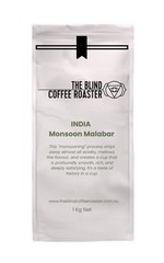 The Blind Coffee Roaster INDIA Monsoon Malabar Fresh Roasted Coffee Beans 1kg