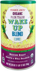 2 Pack Trader Joe’s Organic Fair Trade Wake Up Blend Coffee 28 oz Each Pack