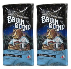 Ravens Brew Whole Bean Bruin Blend, 12-Ounce Bags Pack of 2