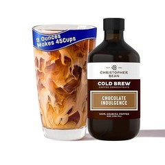 Christopher Bean Chocolate Indulgence Cold Brew Coffee Concentrate Bottle