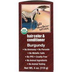 Light Mountain Natural Hair Color & Conditioner Burgundy 1 Pack