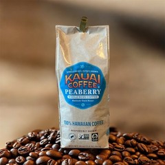 KAUAI COFFEE PEABERRY 100% HAWAIIAN WHOLE BEAN COFFEE 16OZ / 1LB