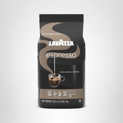Crafted Espresso Whole Bean Coffee, Lavazza 2.2 lbs, Medium Roast Delight
