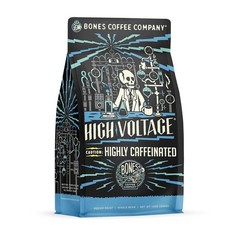 High Voltage Highly Caffeinated Unflavored Coffee Medium Roast Low Acid Arabica