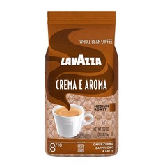 LAVAZZA Whole Bean 2.2lb Coffee Crema e Aroma Med Roast Premium Blend