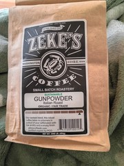 Zeke’s Coffee Beans 1 Lb . Gunpowder Roast And New.