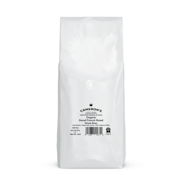 Cameron’s Organic Decaf French Roast Whole Bean Coffee, 4 lb