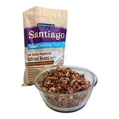 Santiago Low Sodium Dehydrated Vegetarian Refried Beans with Whole Beans, 1.64 P